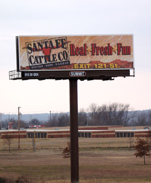 Outdoor Advertising Billboards, Summit Advertisting, Tulsa, OK
